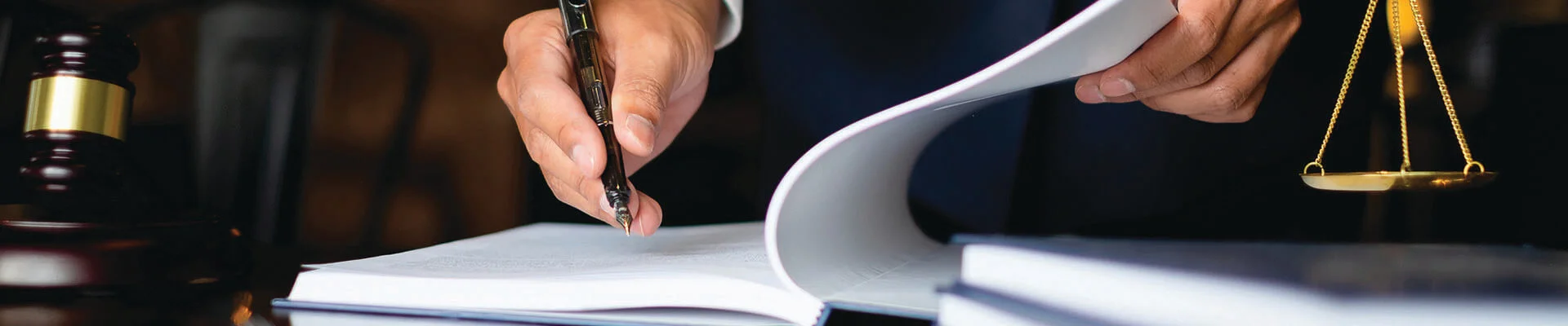Writing in a notebook